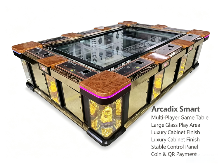 Flat‑Screen HD Fish‑Hunting Redemption Arcade Machine