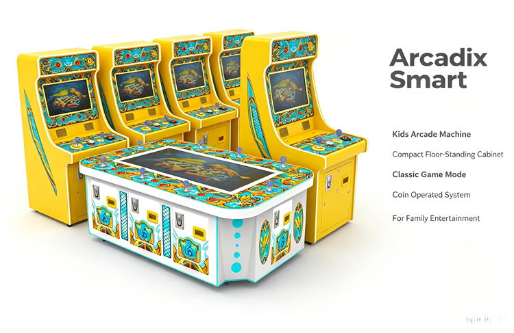 Flat‑Screen HD Fish‑Hunting Redemption Arcade Machine