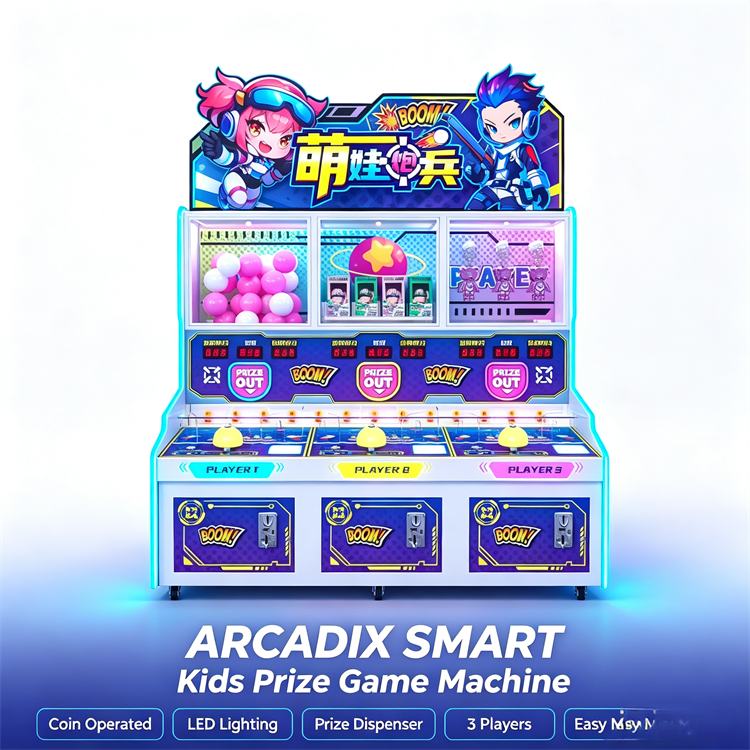 Cute Kids Artillery Arcade Machine